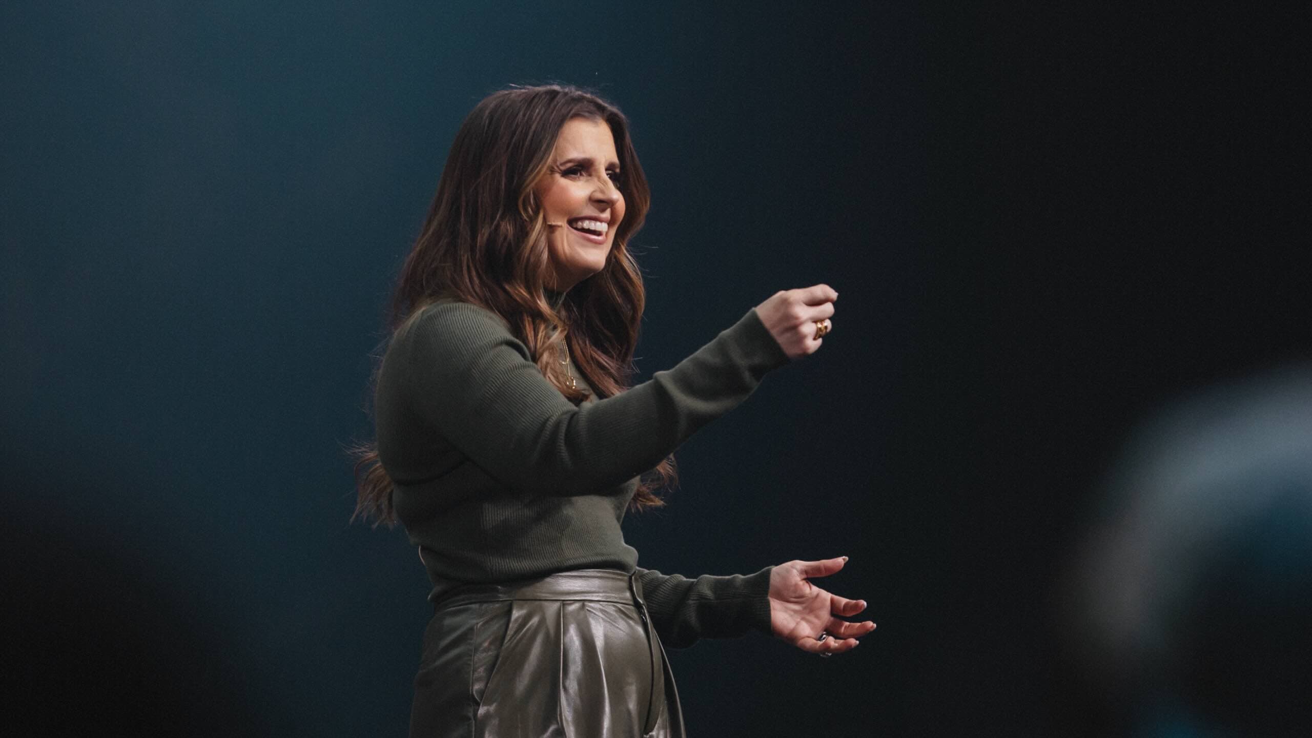 Holly Furtick preaching the sermon: 'God Has Given Me Everything I Need For The Season I’m In (Holly Furtick)'